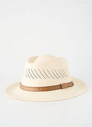 Chapeau forme chapeau paille beige AUREGA homme