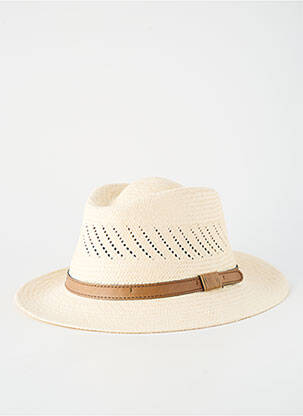 Chapeau forme chapeau paille beige AUREGA homme