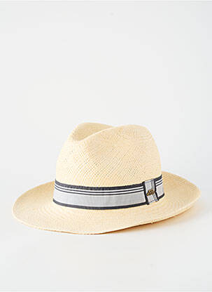 Chapeau forme chapeau paille beige PANAMA homme