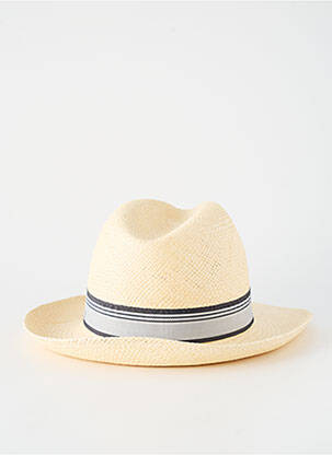 Chapeau forme chapeau paille beige PANAMA homme