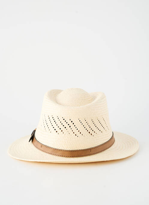 Chapeau forme chapeau paille beige AUREGA homme