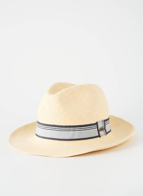 Chapeau forme chapeau paille beige PANAMA homme