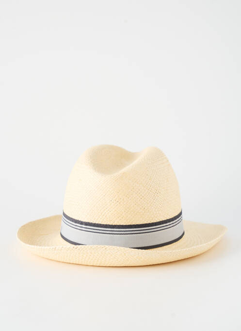 Chapeau forme chapeau paille beige PANAMA homme