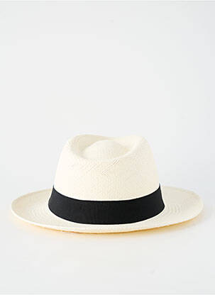 Chapeau forme chapeau paille noir PANAMA HAT homme