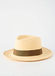 Chapeau forme chapeau paille marron MADE IN ECUADOR homme