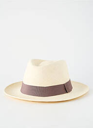 Chapeau forme chapeau paille marron PANAMA HAT homme