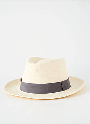 Chapeau forme chapeau paille gris PANAMA HAT homme