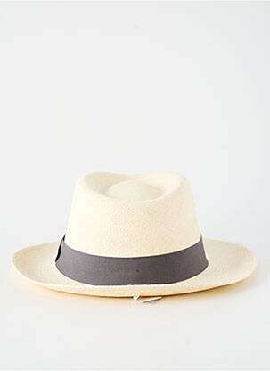 Chapeau forme chapeau paille gris PANAMA HAT homme
