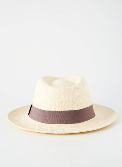 Chapeau forme chapeau paille marron PANAMA HAT homme