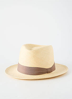 Chapeau forme chapeau paille marron PANAMA HAT homme