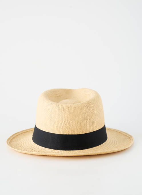 Chapeau forme chapeau paille noir PANAMA HAT homme