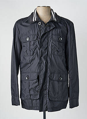 Coupe-vent manches longues sans capuche noir IZAC homme