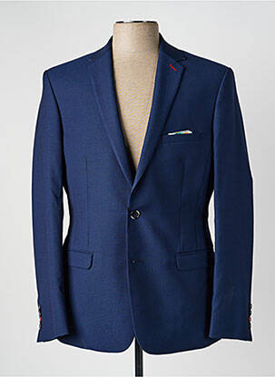 Blazer finition intérieure doublée bleu MONSIEUR HECTOR homme