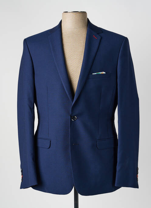 Blazer finition intérieure doublée bleu MONSIEUR HECTOR homme