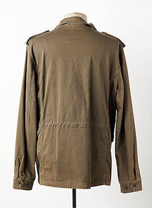 Veste casual fermeture boutonnée sur le devant vert MAISON WOOLIES homme