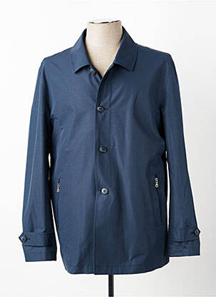Veste casual fermeture boutonnée sur le devant bleu SAINT HILAIRE homme