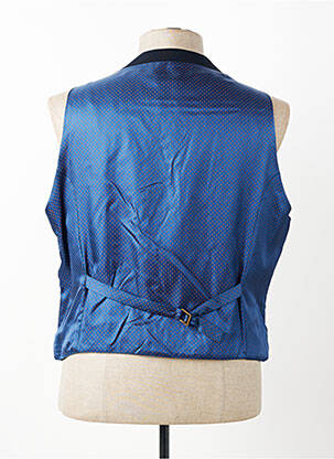 Gilet sans manche effet matière satinée bleu MONSIEUR HECTOR homme