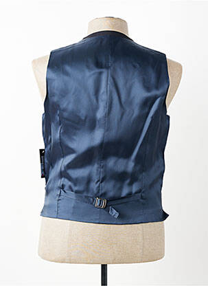 Gilet sans manche tissage satiné bleu PARTNER'S homme