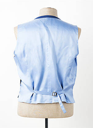 Gilet sans manche effet matière satinée bleu PARTNER'S homme