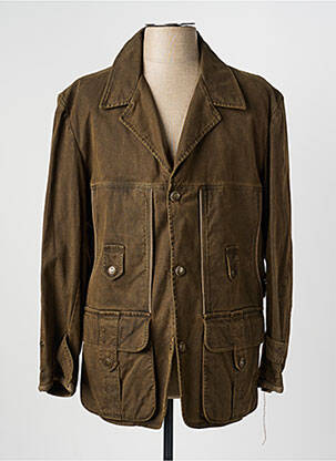 Veste casual fermeture boutonnée sur le devant vert JUMFIL homme