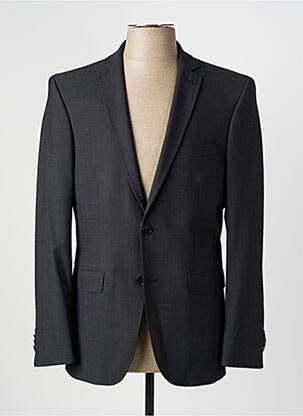 Blazer finition intérieure doublée gris BRUNO SAINT HILAIRE homme