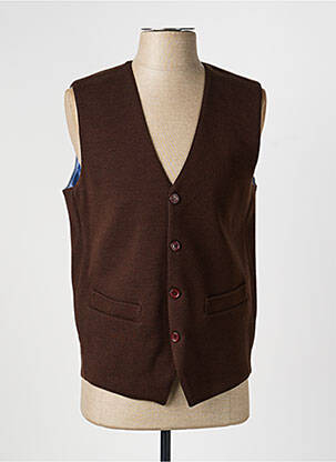 Gilet sans manche coupe cintrée marron JUMFIL homme