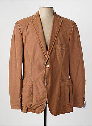 Blazer finition intérieure doublée marron LUIGI MORINI homme