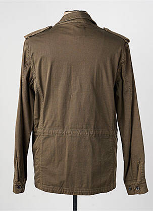 Parka manches longues sans capuche vert MAISON WOOLIES homme