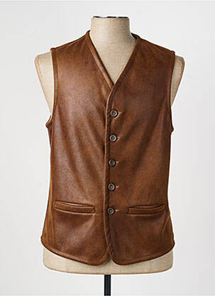 Gilet sans manche coupe cintrée marron JUMFIL homme