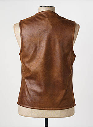 Gilet sans manche coupe cintrée marron JUMFIL homme