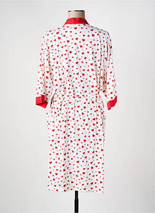 Robe de chambre col v blanc REGLISSE femme