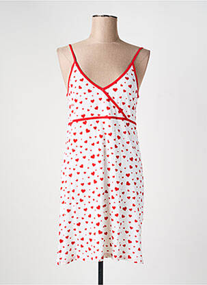 Nuisette/combinette col v blanc REGLISSE femme