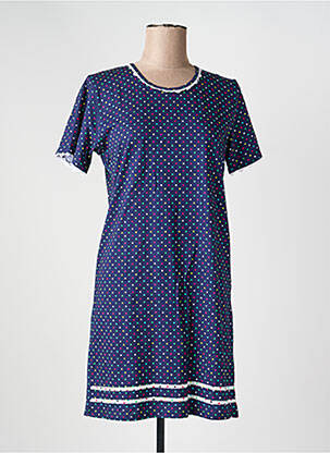 Chemise de nuit imprimé pois bleu REGLISSE femme