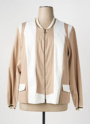Veste casual col rond beige JUMFIL femme