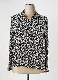 Blouse imprimé fantaisie manches longues noir QUATTRO femme