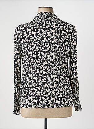 Blouse imprimé fantaisie manches longues noir QUATTRO femme