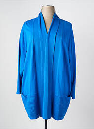 Gilet manches longues manches longues bleu CHALOU femme