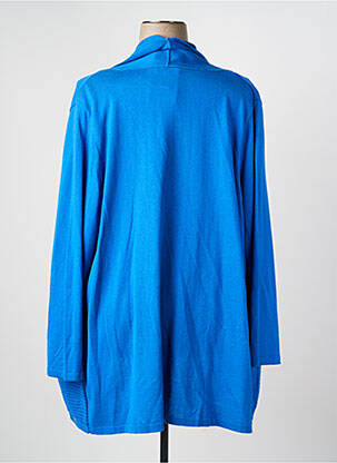 Gilet manches longues manches longues bleu CHALOU femme