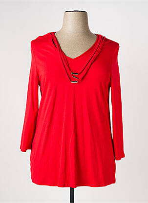 T-shirt manches longues manches longues rouge CHALOU femme