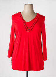 T-shirt manches longues manches longues rouge CHALOU femme