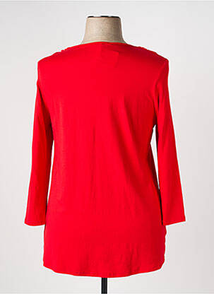 T-shirt manches longues manches longues rouge CHALOU femme
