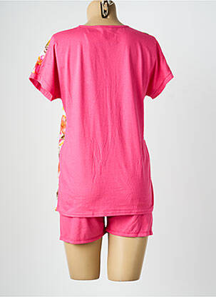 Pyjashort imprimé fantaisie rose REGLISSE femme