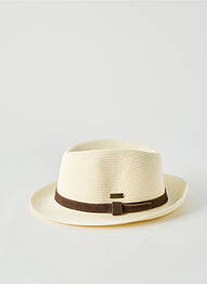 Chapeau bande anti-transpiration beige AUREGA homme