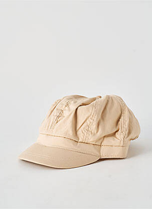 Casquette visière souple beige MTM femme