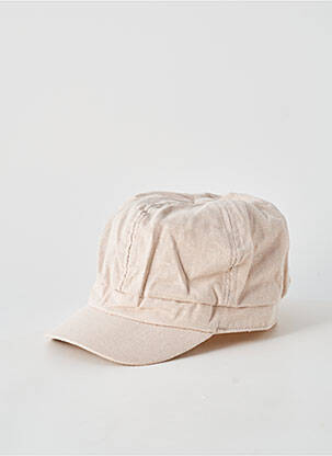 Casquette tissage popeline beige MTM homme