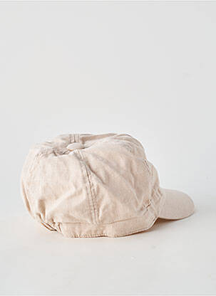 Casquette tissage popeline beige MTM homme