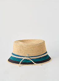 Chapeau forme chapeau paille bleu M BY FLECHET femme