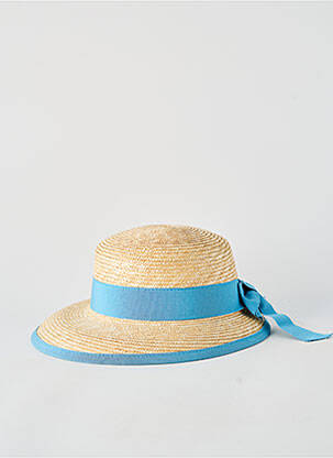 Chapeau forme chapeau paille bleu M BY FLECHET femme