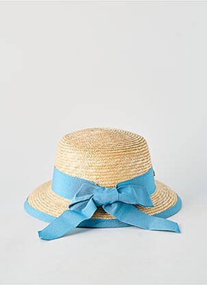 Chapeau forme chapeau paille bleu M BY FLECHET femme