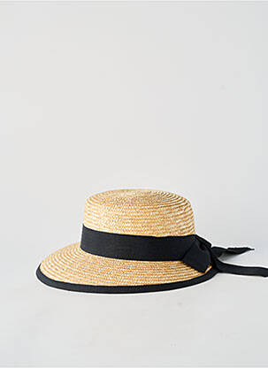 Chapeau forme chapeau paille noir M BY FLECHET femme
